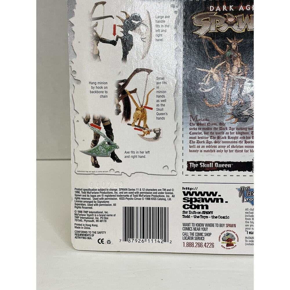 McFarlane Spawn Dark Ages Series 11 The Skull Queen Action‎ Figure NIB 1998 - Picture 6 of 14